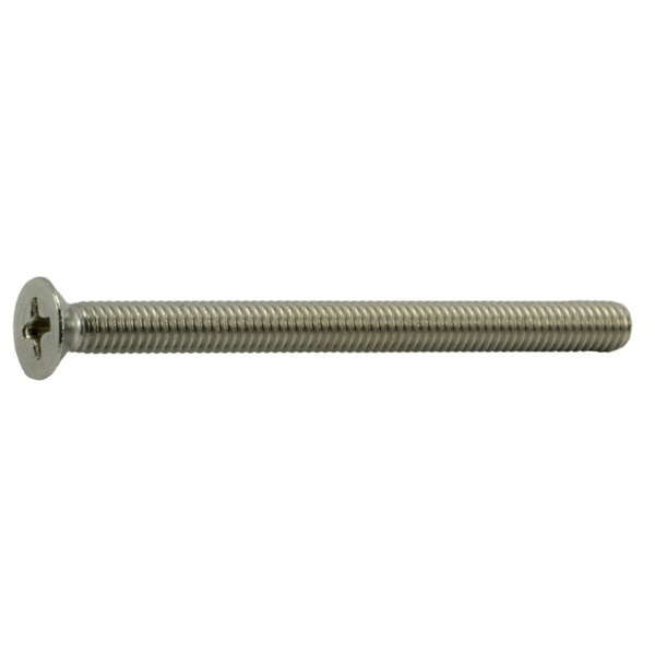 Midwest Fastener M4-0.70 x 50 mm Phillips Flat Machine Screw, Plain Stainless Steel, 100 PK 55100 - main